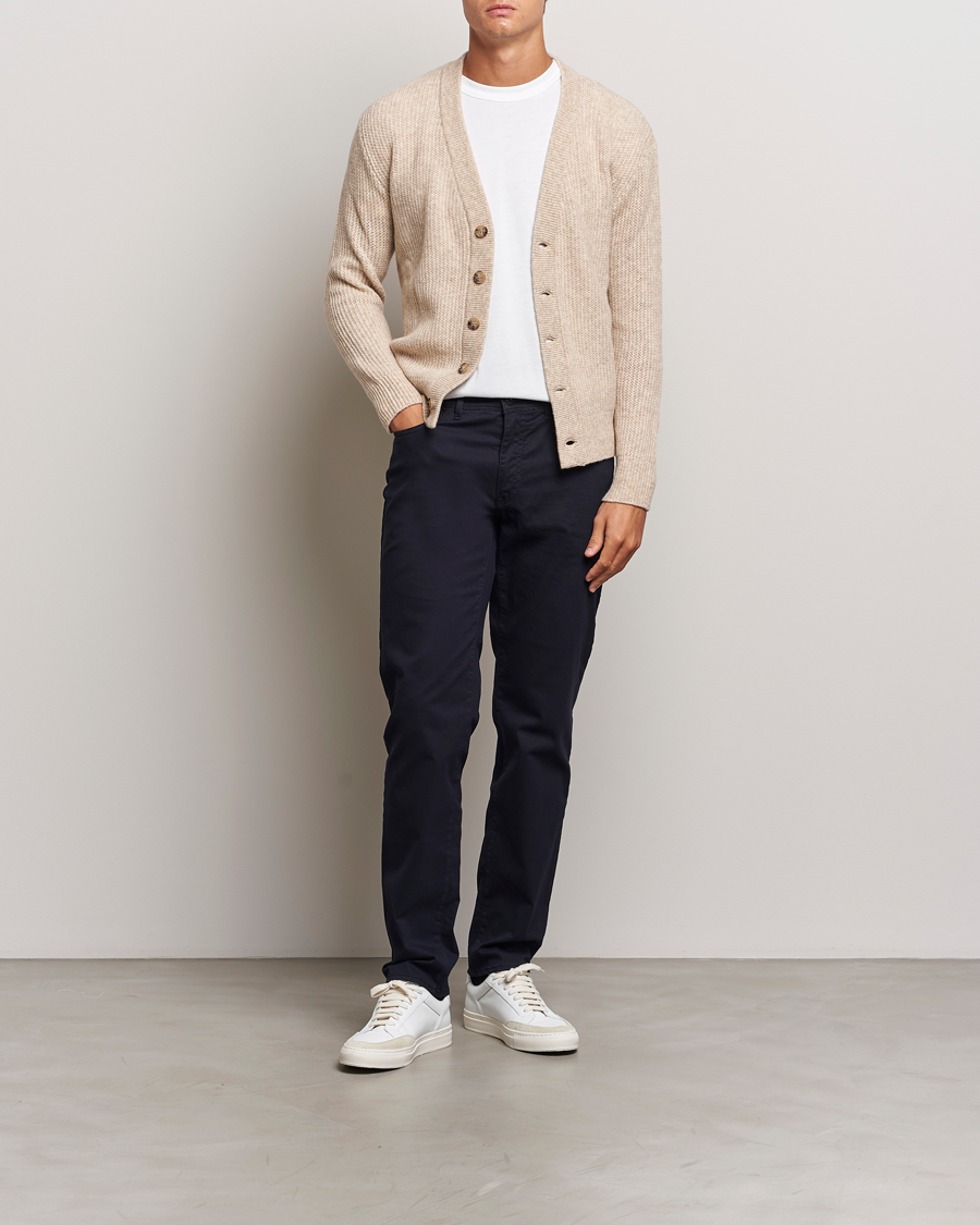 Herren | Hosen | Brax | Cadiz Cotton Satin 5-Pocket Pants Perma Blue