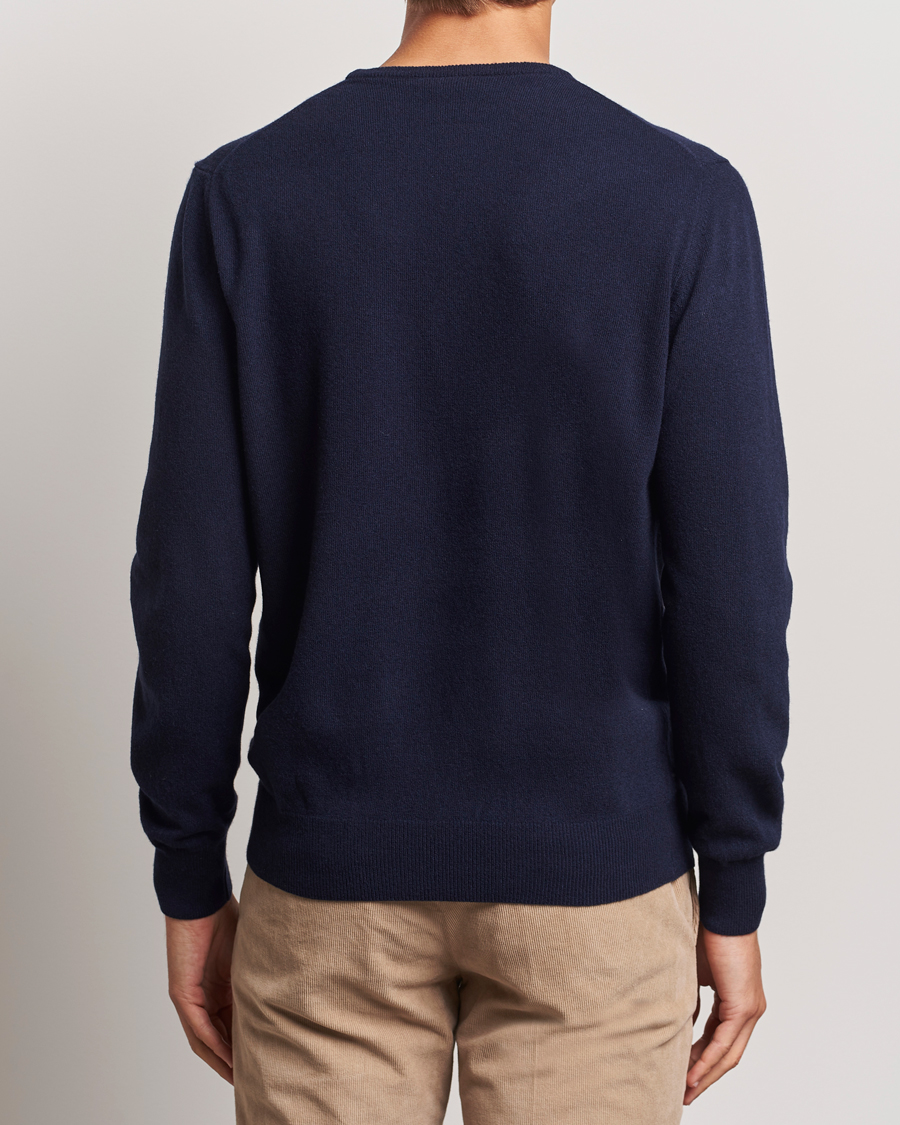 Herren | Pullover | Morgano | Wool/Cashmere Crewneck Navy