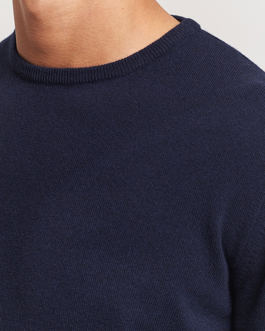 Herren | Pullover | Morgano | Wool/Cashmere Crewneck Navy