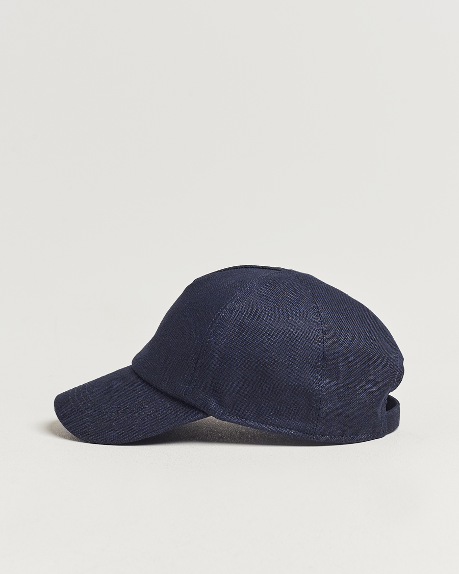 Herren | Accessoires | Wigéns | Baseball Linen Cap Navy