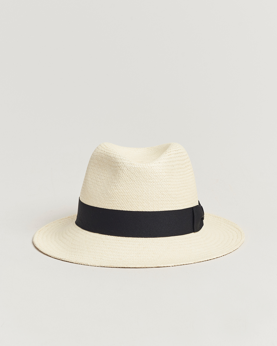 Herren | Wigéns Panama Hat White/Black | Wigéns | Panama Hat White/Black