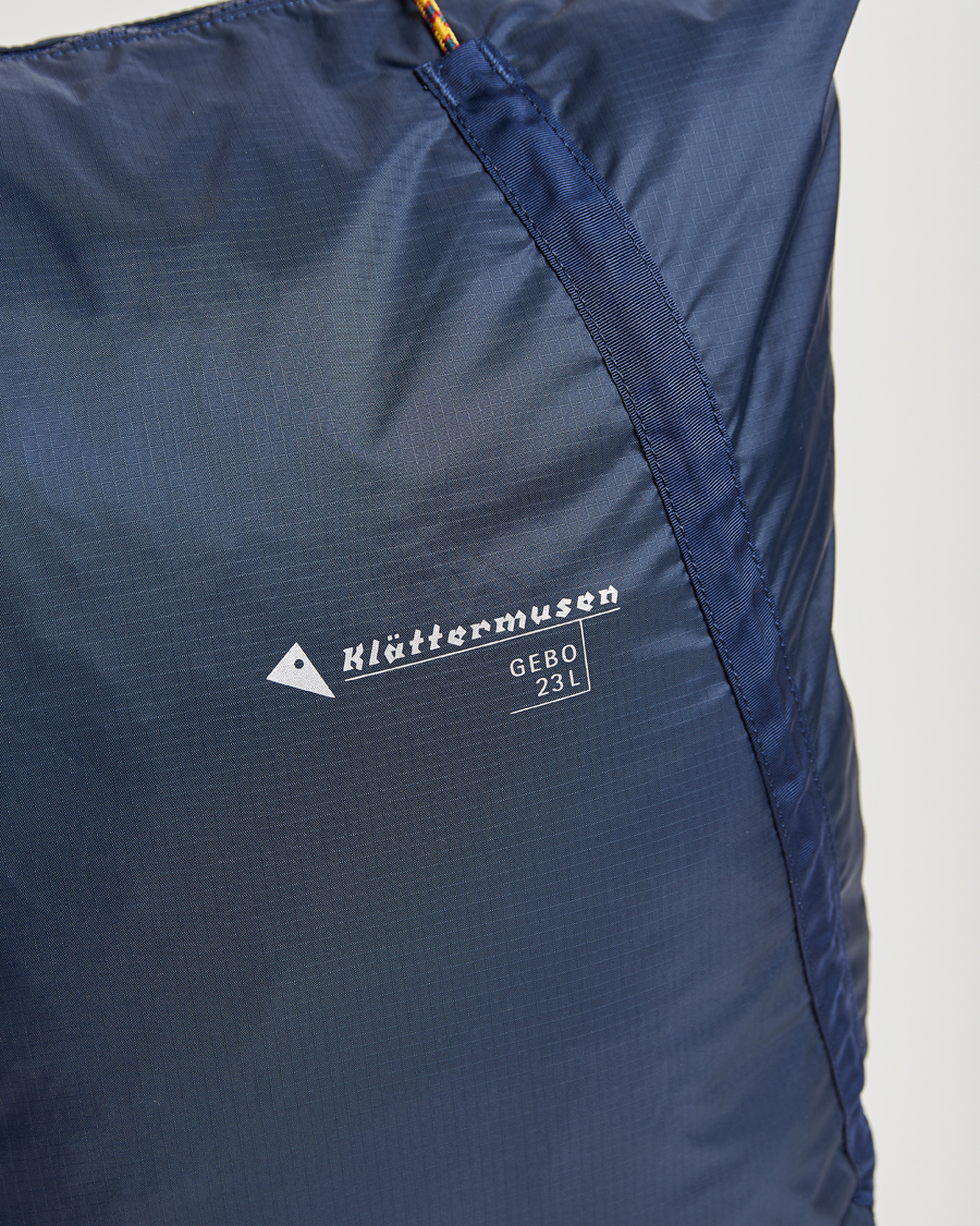 Herren | Klättermusen Gebo 23L Lightweight Totebag Indigo Blue | Klättermusen | Gebo 23L Lightweight Totebag Indigo Blue
