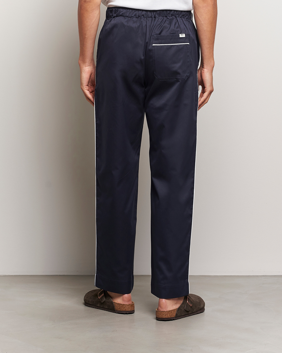 Herren | Tekla Sateen Pyjama Pants Chelsea Navy | Tekla | Sateen Pyjama Pants Chelsea Navy