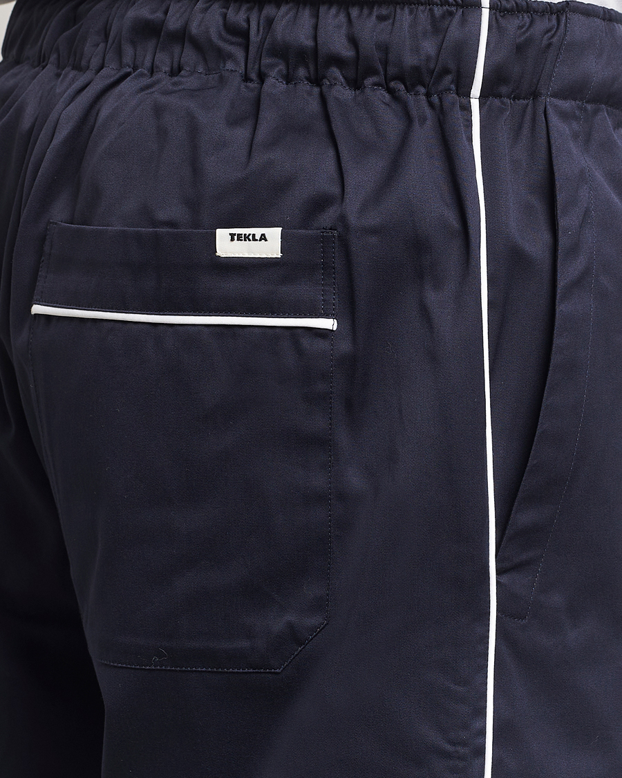 Herren | Tekla Sateen Pyjama Pants Chelsea Navy | Tekla | Sateen Pyjama Pants Chelsea Navy
