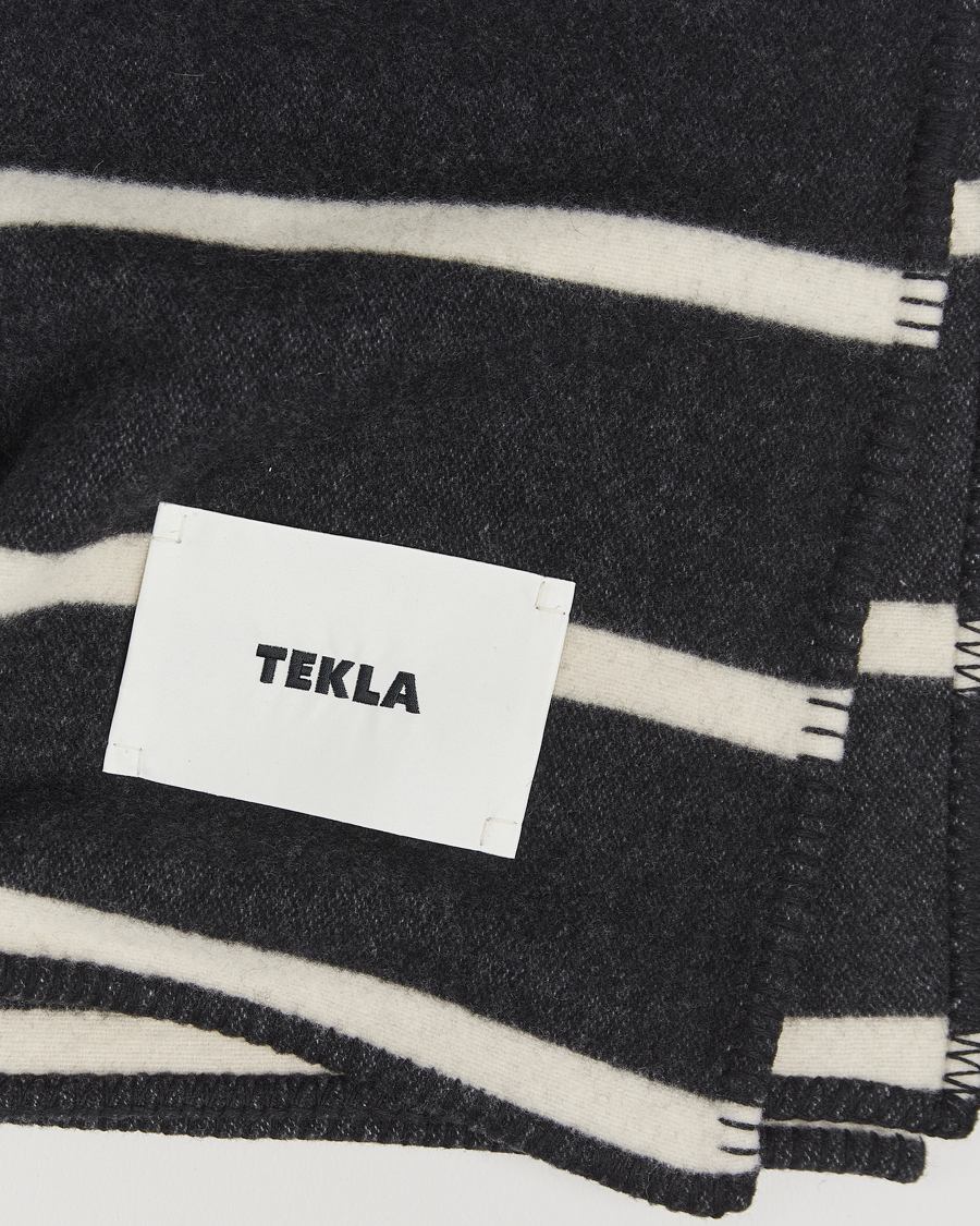 Herren | Tekla Lambswool Blanket Starling Stripes | Tekla | Lambswool Blanket Starling Stripes