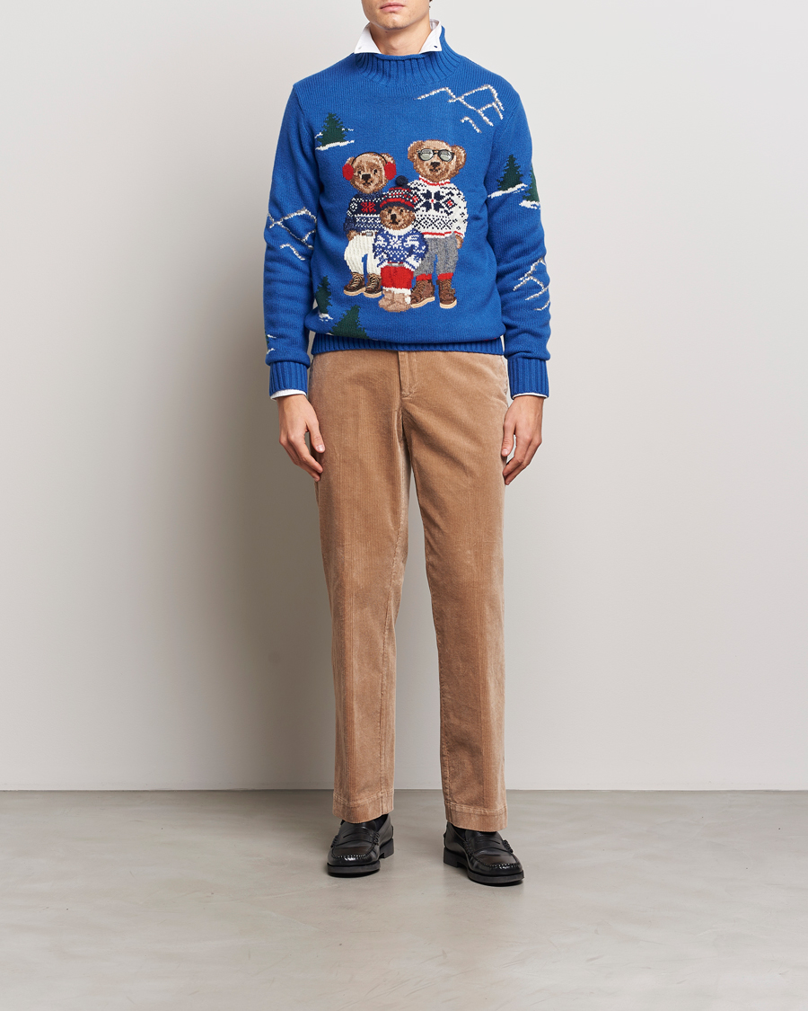 Herren | Pullover | Polo Ralph Lauren | Family Bear Knitted Polo Heritage Royal