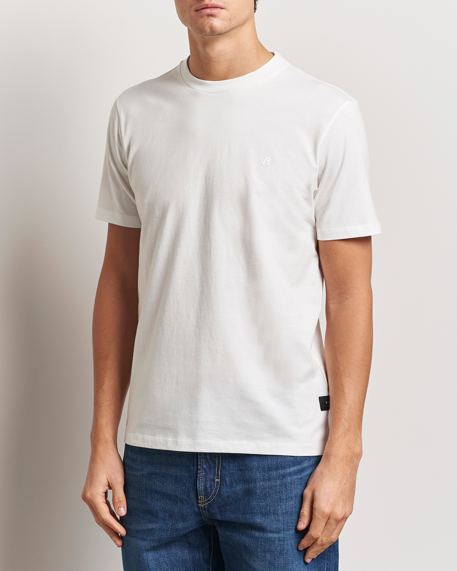 Herren | T-Shirts | Replay | Tonal Logo Crew Neck T-Shirt Off White