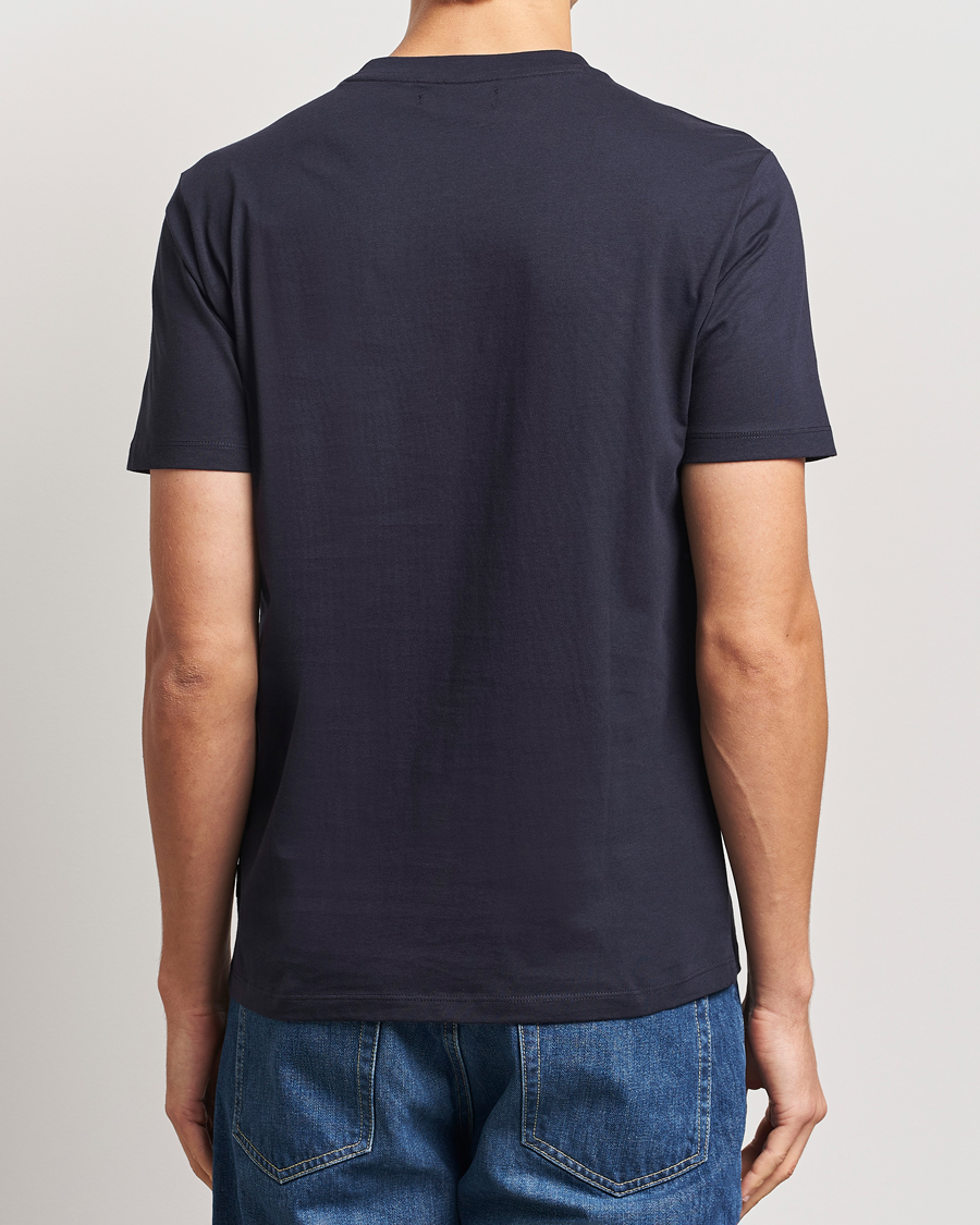 Herren | T-Shirts | Replay | Tonal Logo Crew Neck T-Shirt Navy