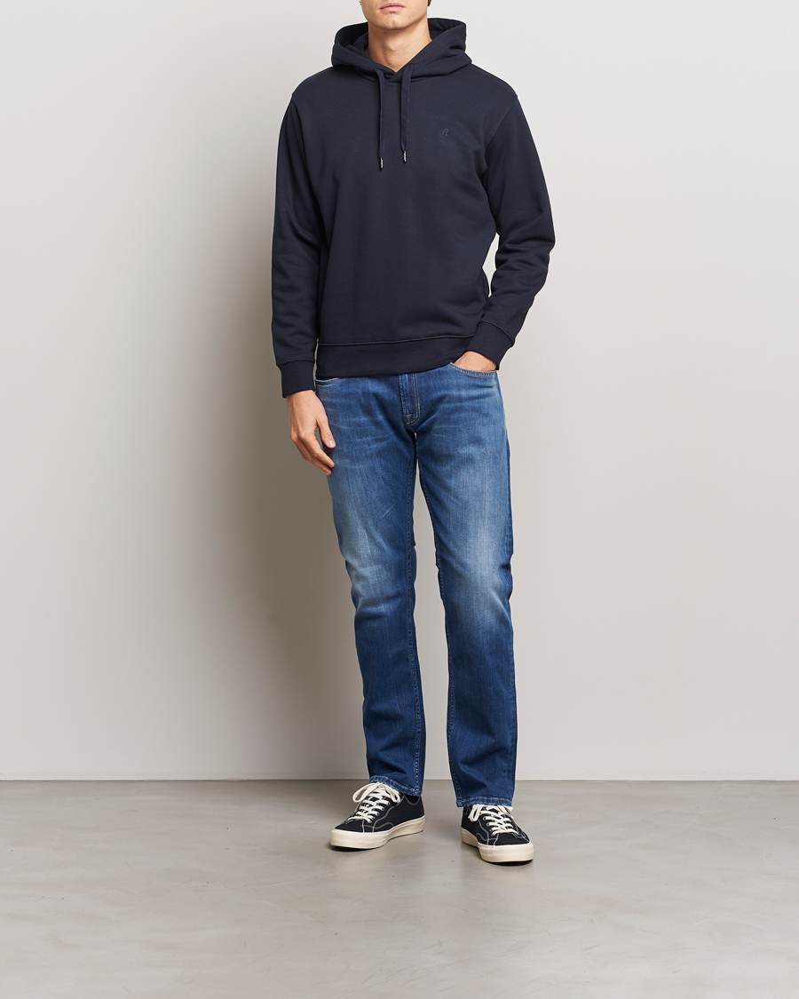 Herren | Pullover | Replay | Tonal Logo Hoodie Navy