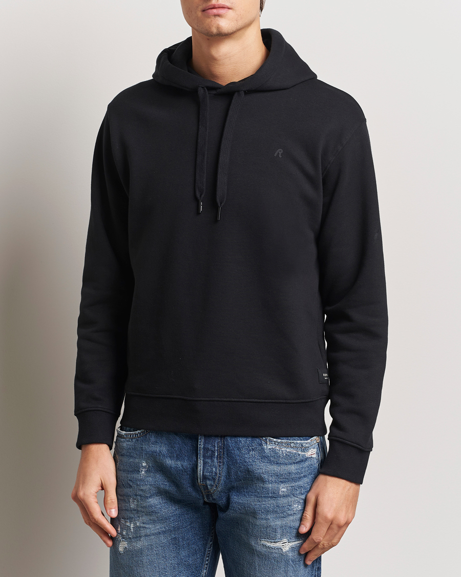 Herren | Pullover | Replay | Tonal Logo Hoodie Black