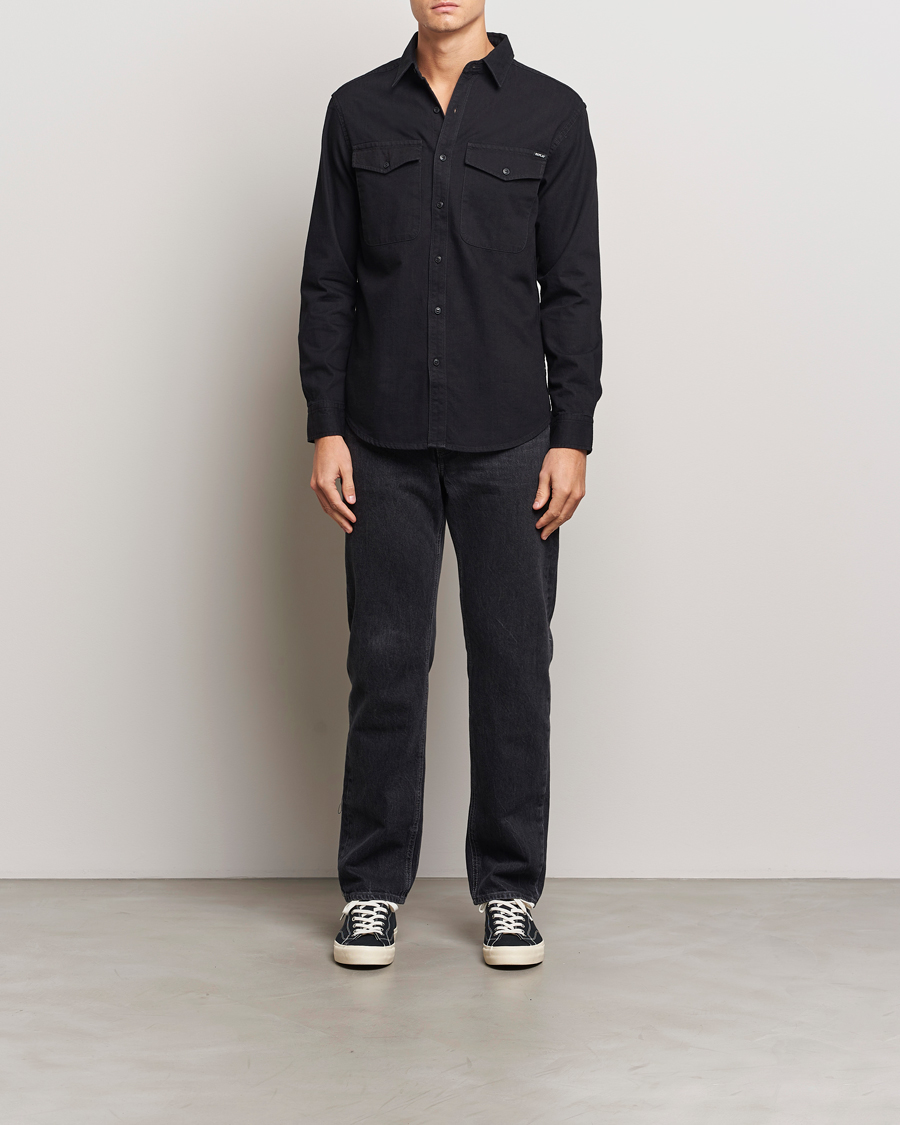 Herren | Hemden | Replay | Denim Shirt Washed Black