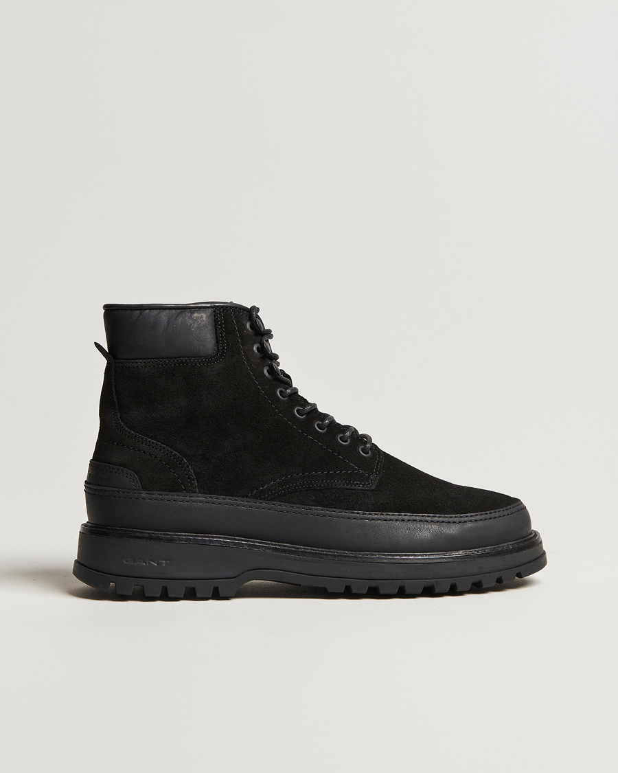 Herren | GANT Clefton Felt Lined Suede Boot Black | GANT | Clefton Felt Lined Suede Boot Black