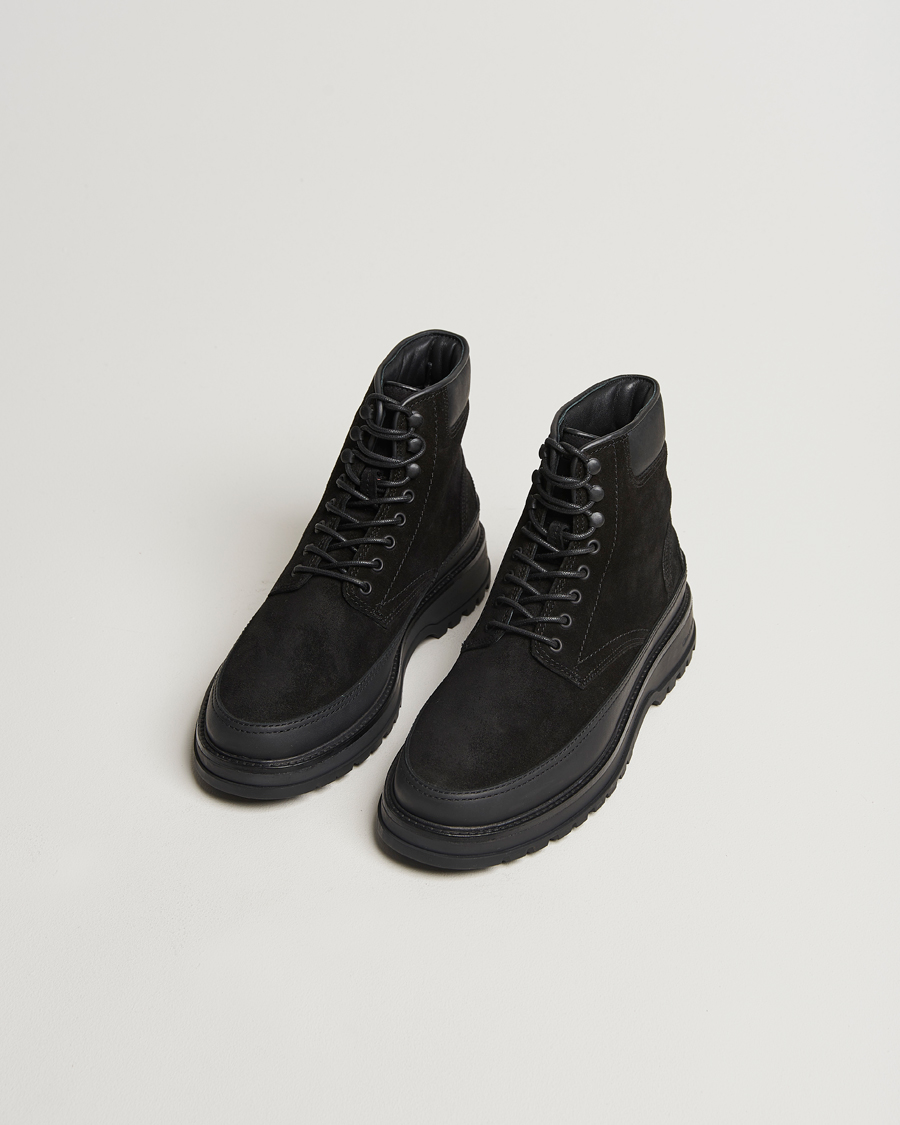 Herren | GANT Clefton Felt Lined Suede Boot Black | GANT | Clefton Felt Lined Suede Boot Black
