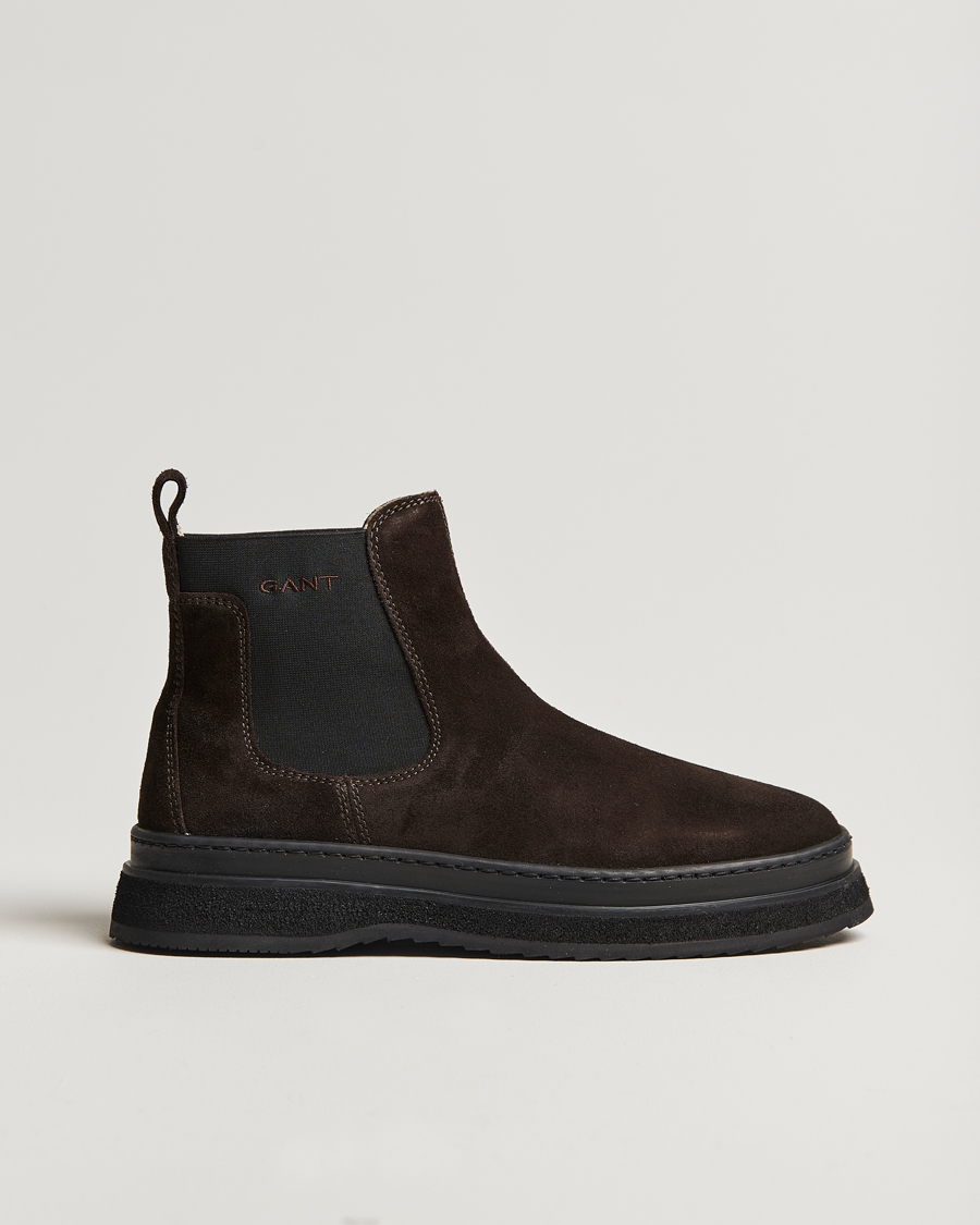 Herren | GANT Blistown Shearling Suede Chelsea Boot Espresso Brown | GANT | Blistown Shearling Suede Chelsea Boot Espresso Brown