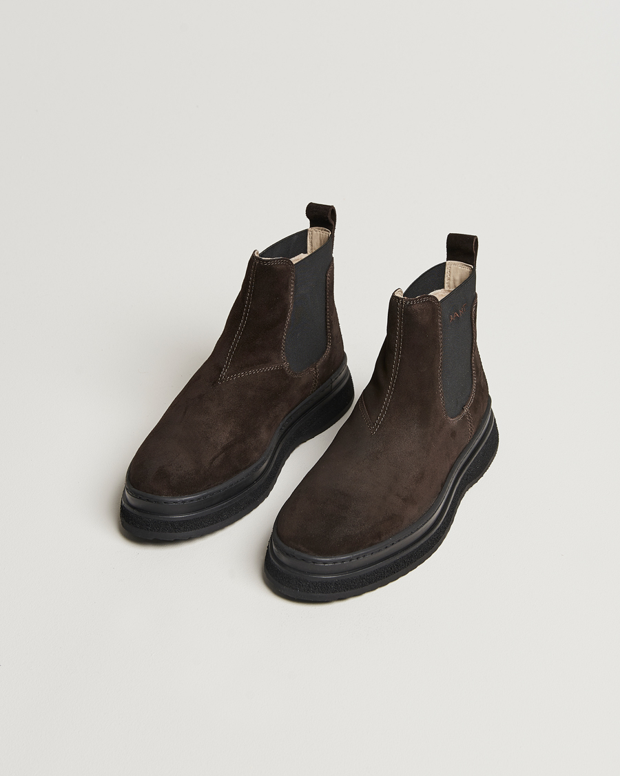 Herren | GANT Blistown Shearling Suede Chelsea Boot Espresso Brown | GANT | Blistown Shearling Suede Chelsea Boot Espresso Brown