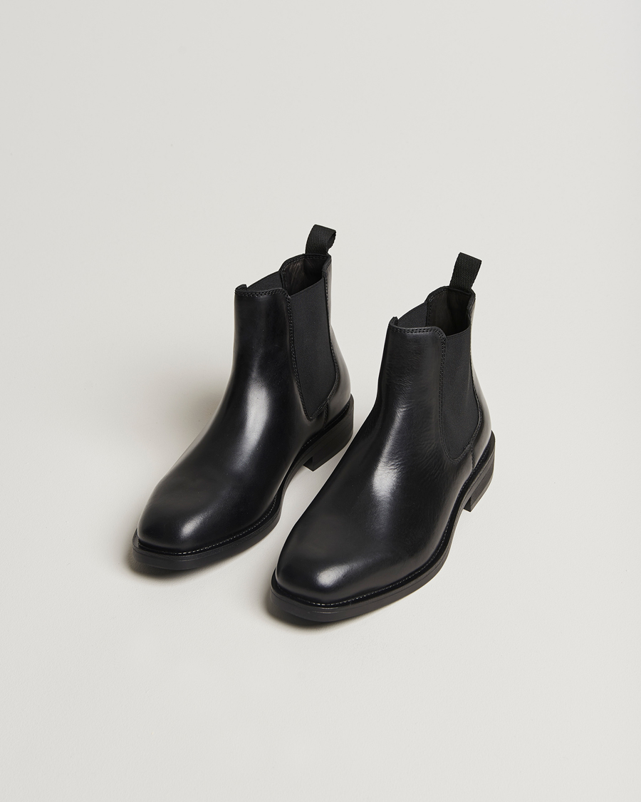 Herren | GANT Rizmood Leather Chelsea Boot Black | GANT | Rizmood Leather Chelsea Boot Black