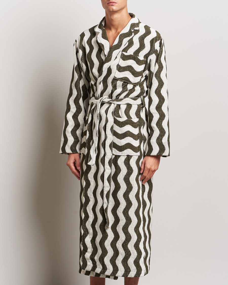 Herren | OAS Forest Waver Long Robe Green/White | OAS | Forest Waver Long Robe Green/White