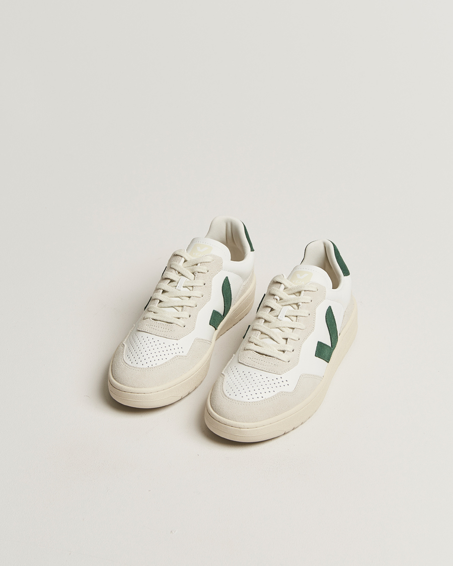 Herren | Schuhe | Veja | V-90 Leather Sneaker Extra White/Cyprys
