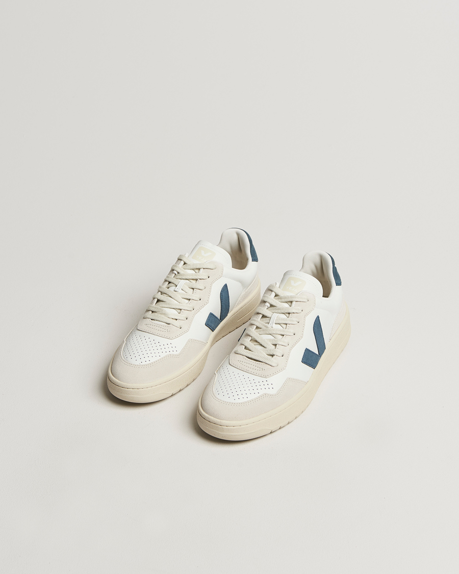 Herren | Veja V-90 Leather Sneaker Extra White California | Veja | V-90 Leather Sneaker Extra White California