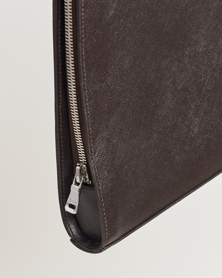 Herren | Taschen | Oscar Jacobson | Laptop Leather Holder Forastero Brown