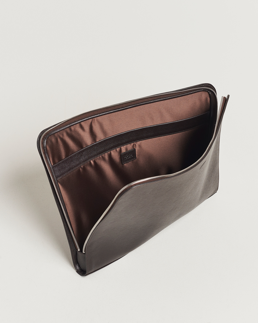 Herren | Taschen | Oscar Jacobson | Laptop Leather Holder Forastero Brown