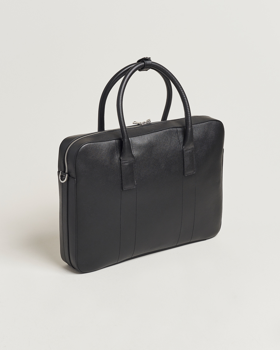 Herren |  | Oscar Jacobson | Leather Briefcase Black