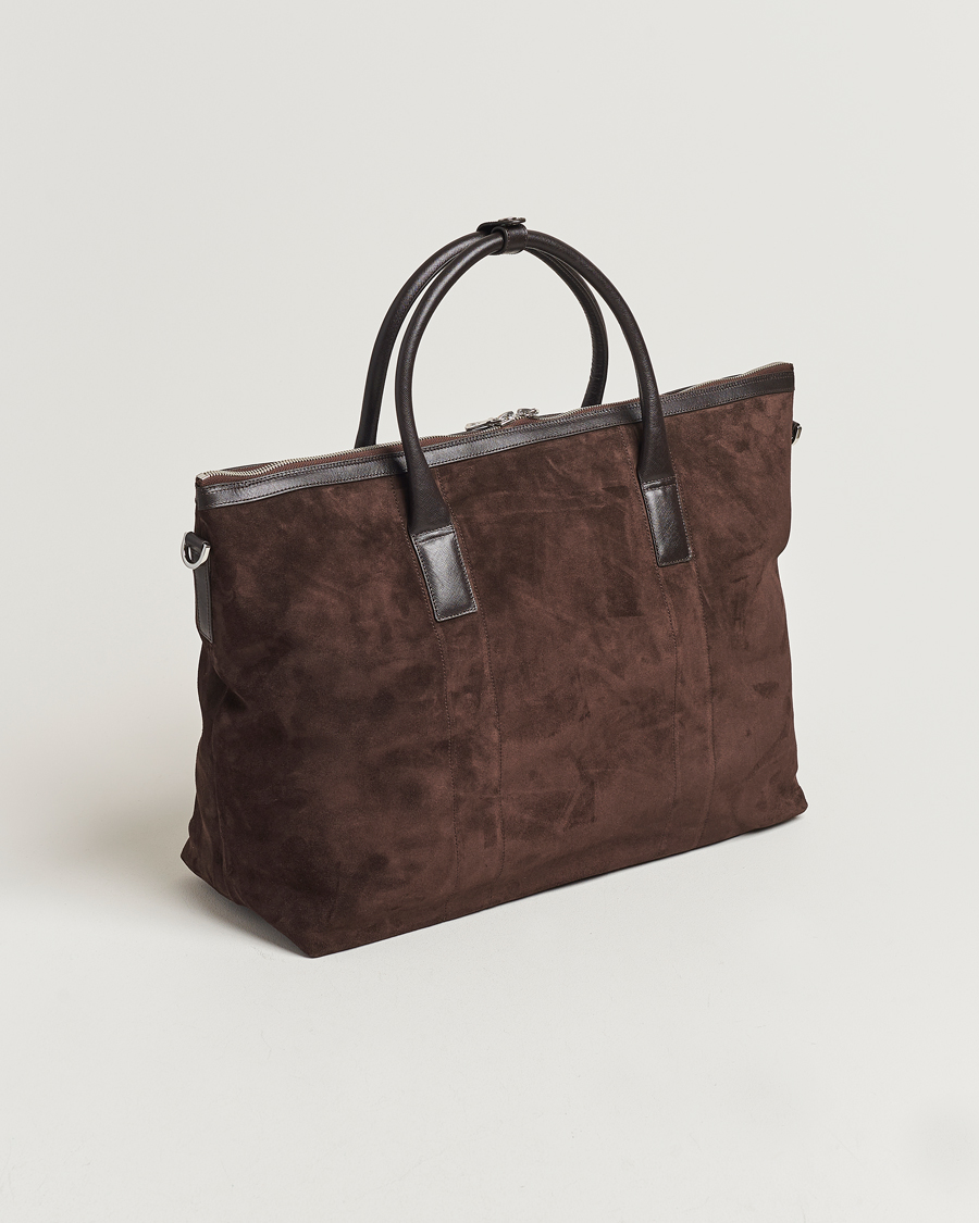 Herren |  | Oscar Jacobson | Weekend Bag Soft Leather Chocolate Brown