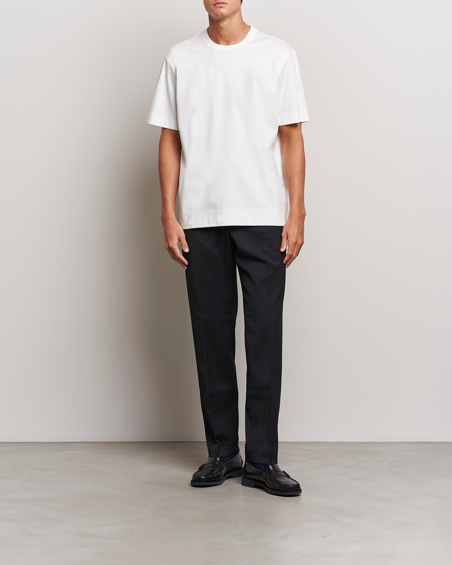 Herren | T-Shirts | NN07 | Pedro Mercerized Crew Neck T-Shirt Cream