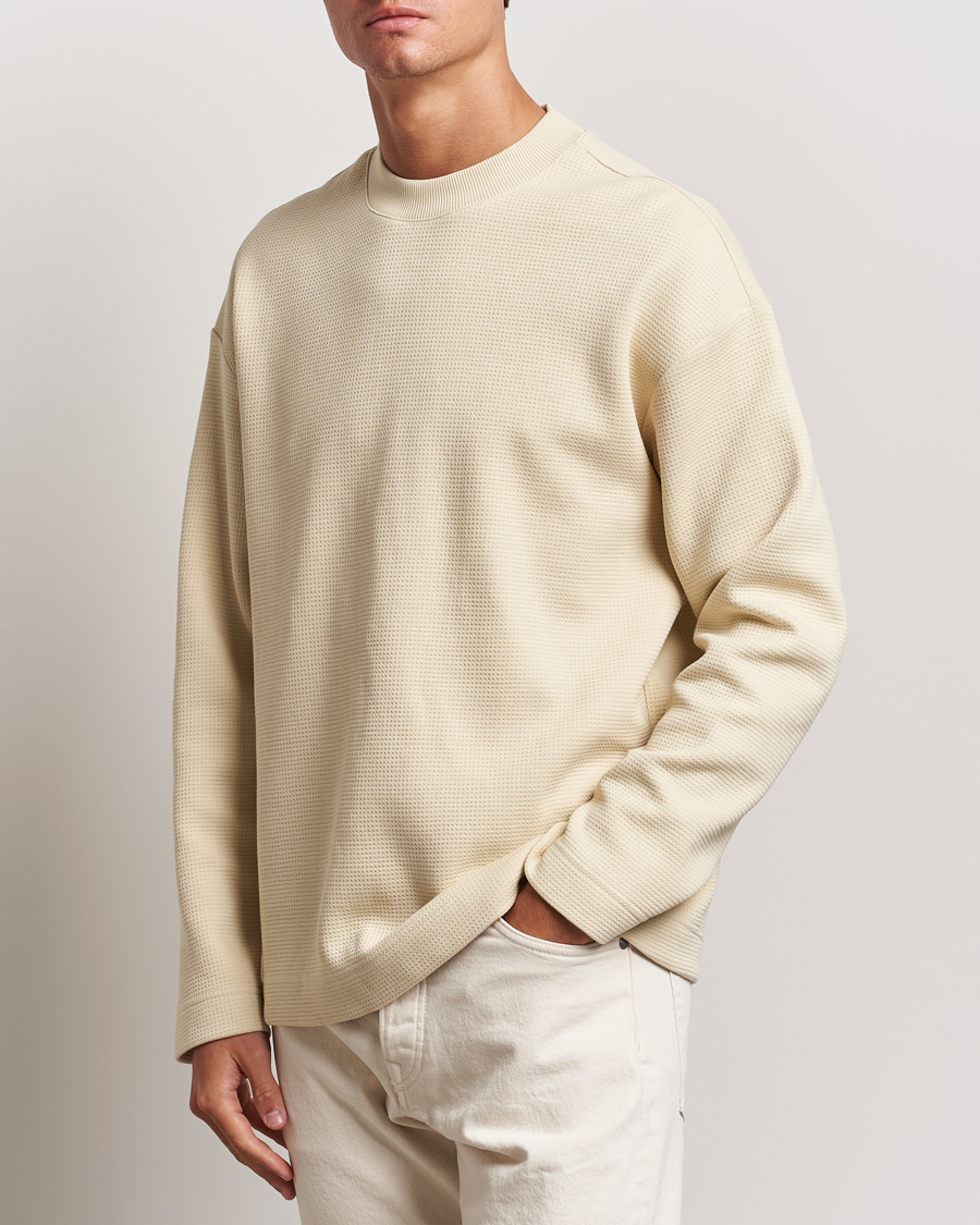Herren | T-Shirts | NN07 | Benja Long Sleeve T-Shirt Ecru