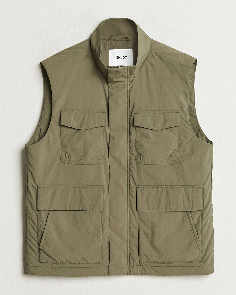 Herren | Jacken | NN07 | Perry Nylon Padded Vest Capers Green