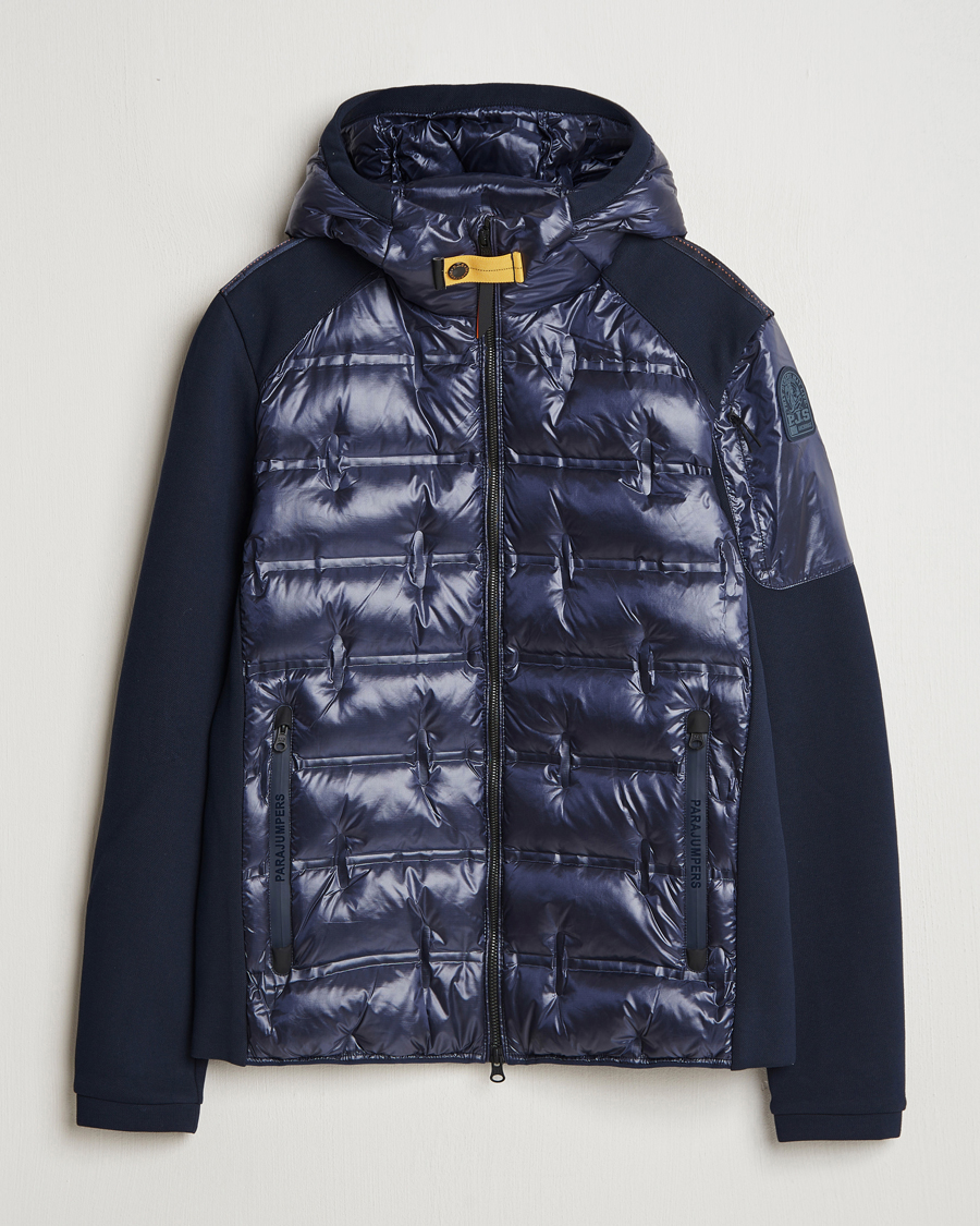 Herren | Jacken | Parajumpers | Gyles Piquet Puffer Hybrid Jacket Blue Navy
