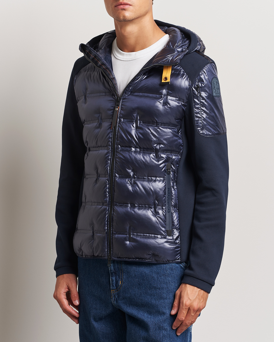 Herren | Jacken | Parajumpers | Gyles Piquet Puffer Hybrid Jacket Blue Navy