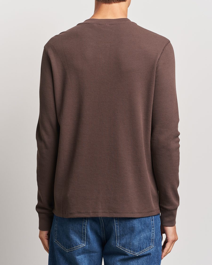Herren | Pullover | Levi's | Thermal Henley Chocolate Brown