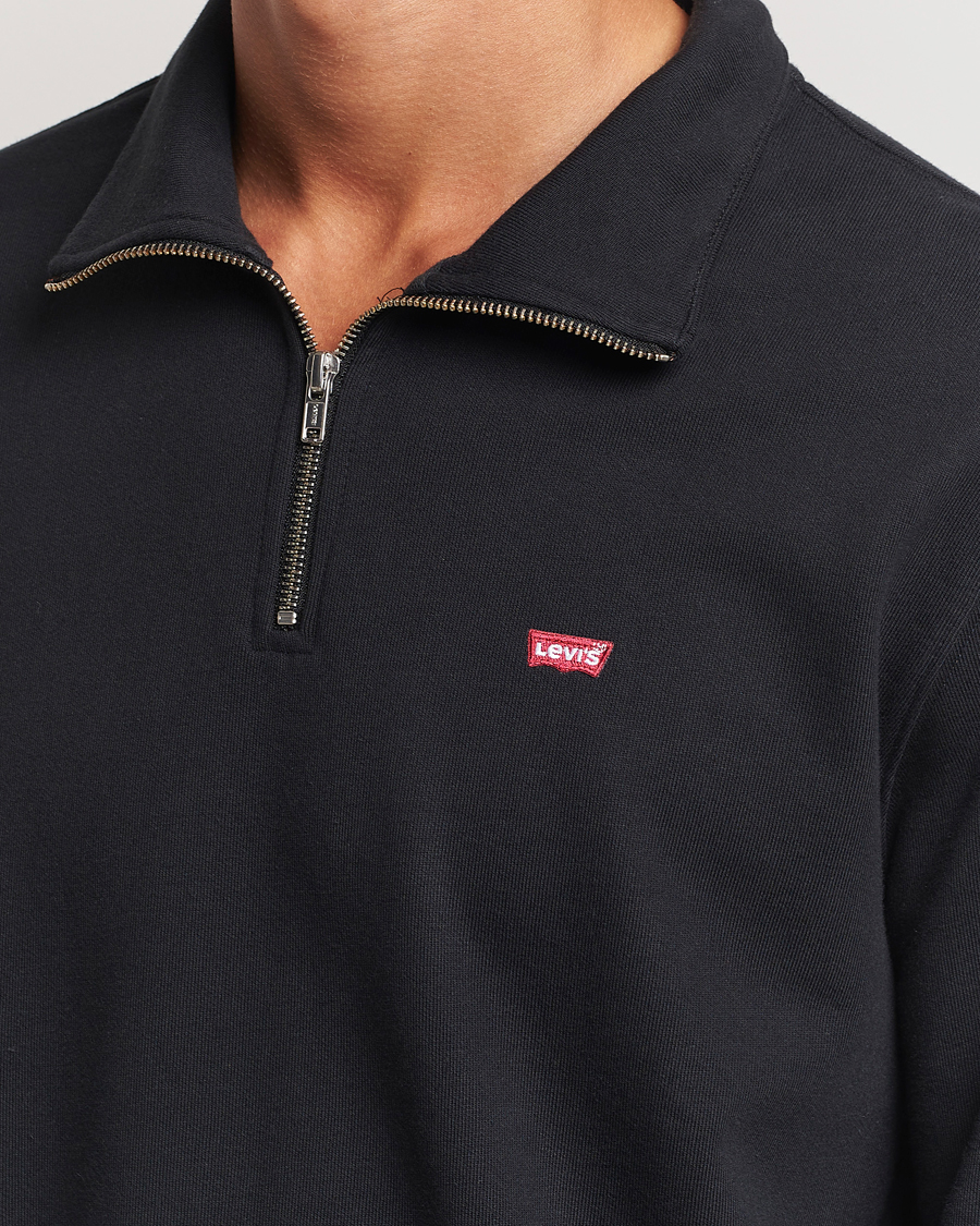 Herren | Pullover | Levi's | Original Half Zip Sweater Mineral Black