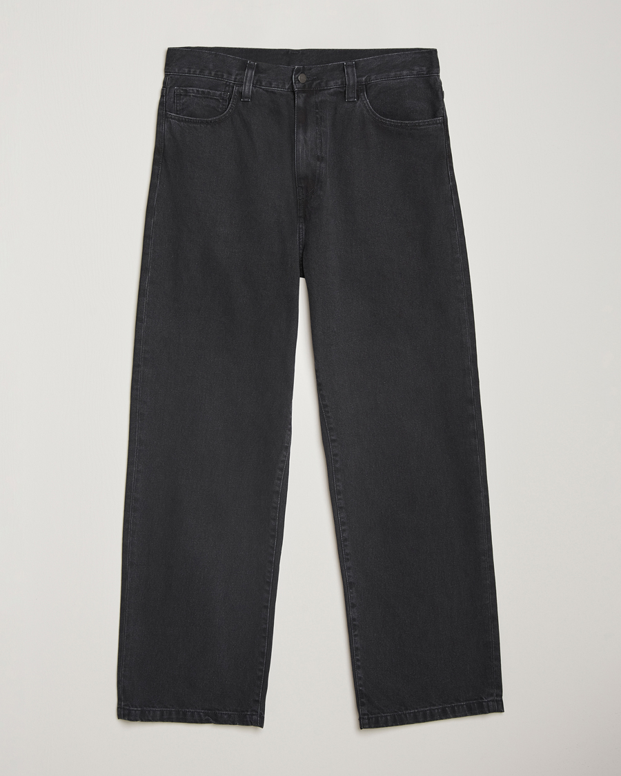 Herren | Jeans | Carhartt WIP | Landon Pant Robertson Denim Black Stone Washed