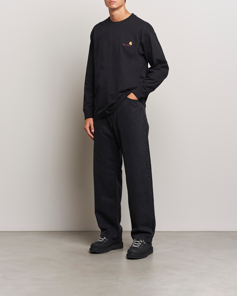 Herren | Jeans | Carhartt WIP | Landon Pant Robertson Denim Black Stone Washed