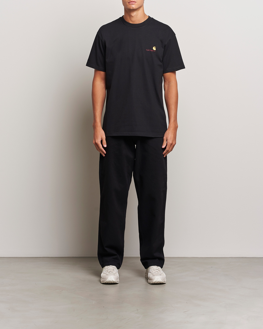 Herren | T-Shirts | Carhartt WIP | American Script Short Sleeve T-Shirt Black
