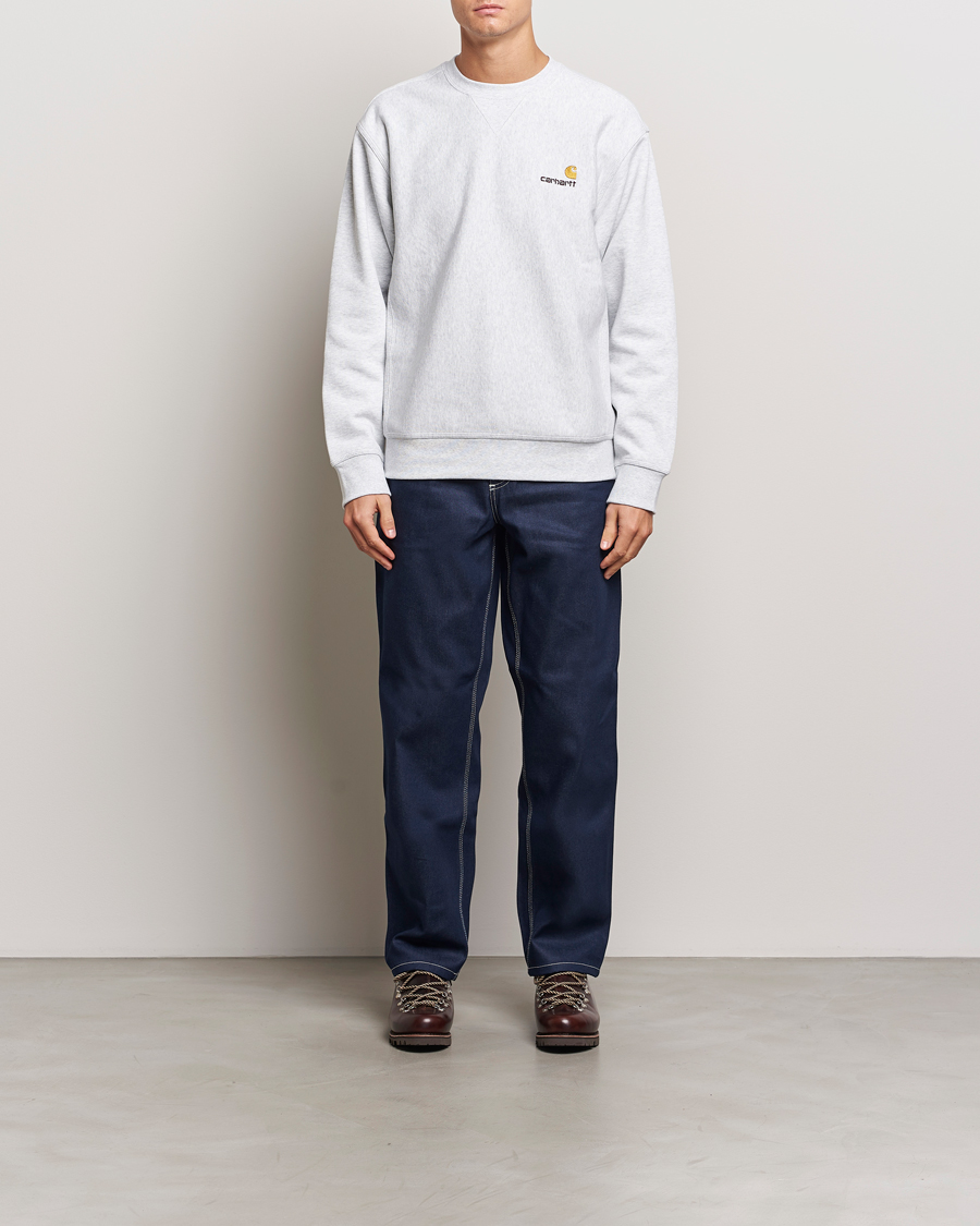 Herren | Pullover | Carhartt WIP | American Script Sweatshirt Ash Heather