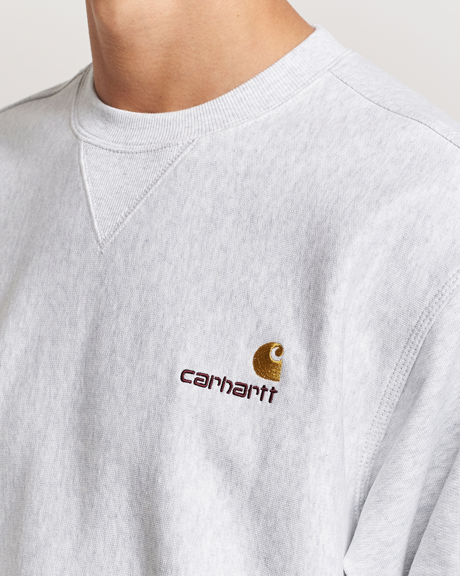 Herren | Pullover | Carhartt WIP | American Script Sweatshirt Ash Heather
