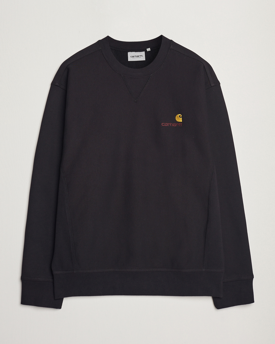 Herren | Pullover | Carhartt WIP | American Script Sweatshirt Black