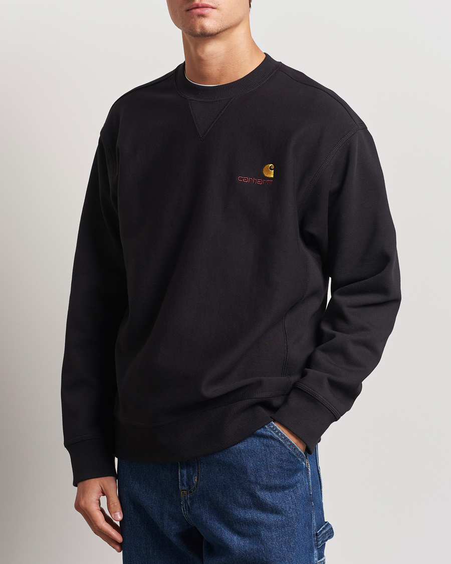 Herren | Pullover | Carhartt WIP | American Script Sweatshirt Black