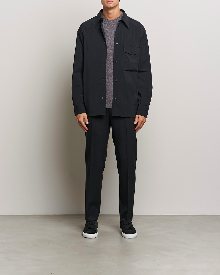 Herren | Hemden | J.Lindeberg | Howard Tech Press Stud Shirt Black