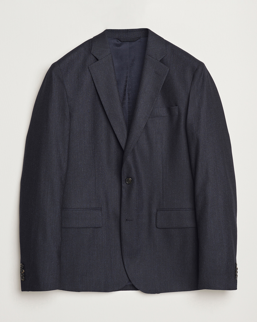 Herren | Sakkos | J.Lindeberg | Elton Unlined Cash Stretch Flannel Blazer Navy