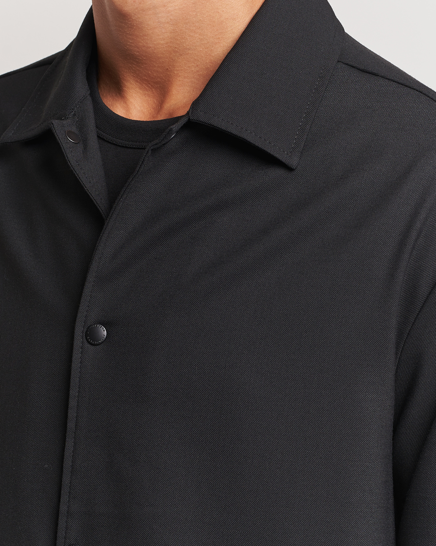Herren | Hemden | J.Lindeberg | Celian Coach Overshirt Black