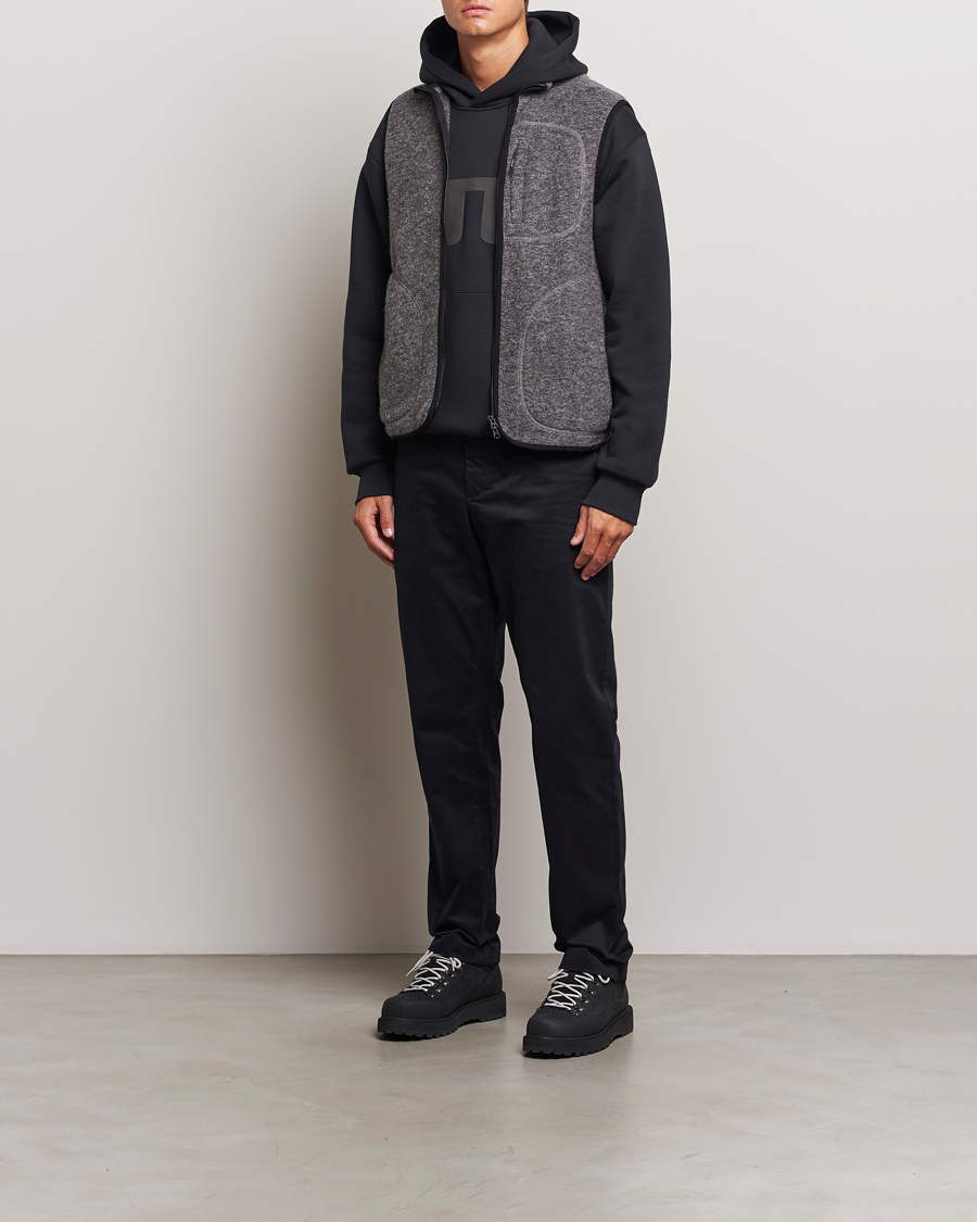 Herren | J.Lindeberg Duncan Wool Fleece Vest Light Grey Melange | J.Lindeberg | Duncan Wool Fleece Vest Light Grey Melange