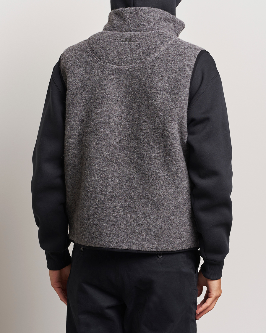 Herren | J.Lindeberg Duncan Wool Fleece Vest Light Grey Melange | J.Lindeberg | Duncan Wool Fleece Vest Light Grey Melange