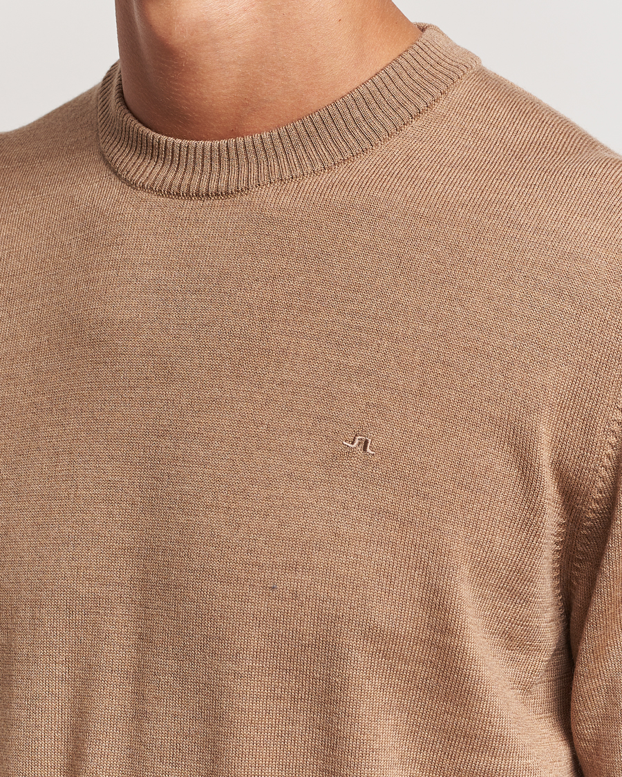 Herren | Pullover | J.Lindeberg | Keane Merino Crew Neck Sweater Tiger Brown