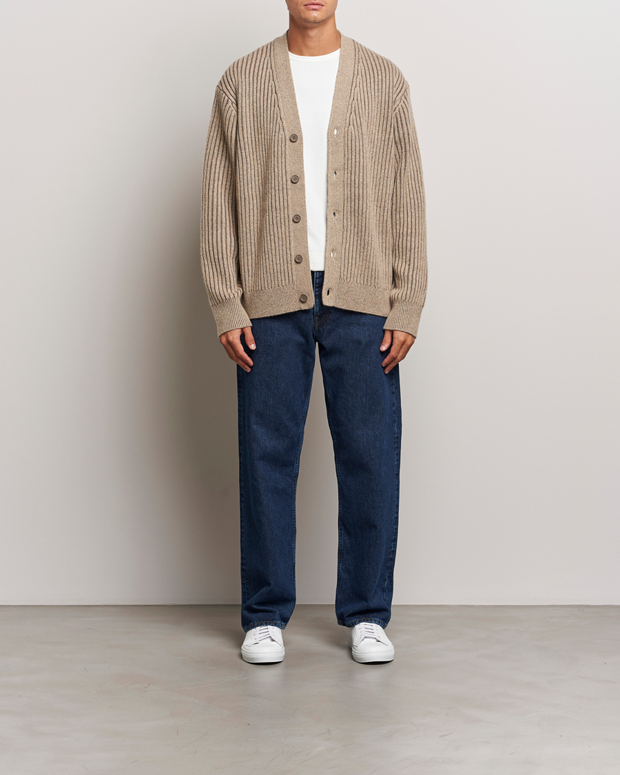 Herren | Pullover | J.Lindeberg | Twin Plated Knit Cardigan Tiger Brown