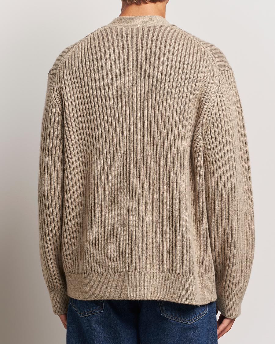 Herren | Pullover | J.Lindeberg | Twin Plated Knit Cardigan Tiger Brown