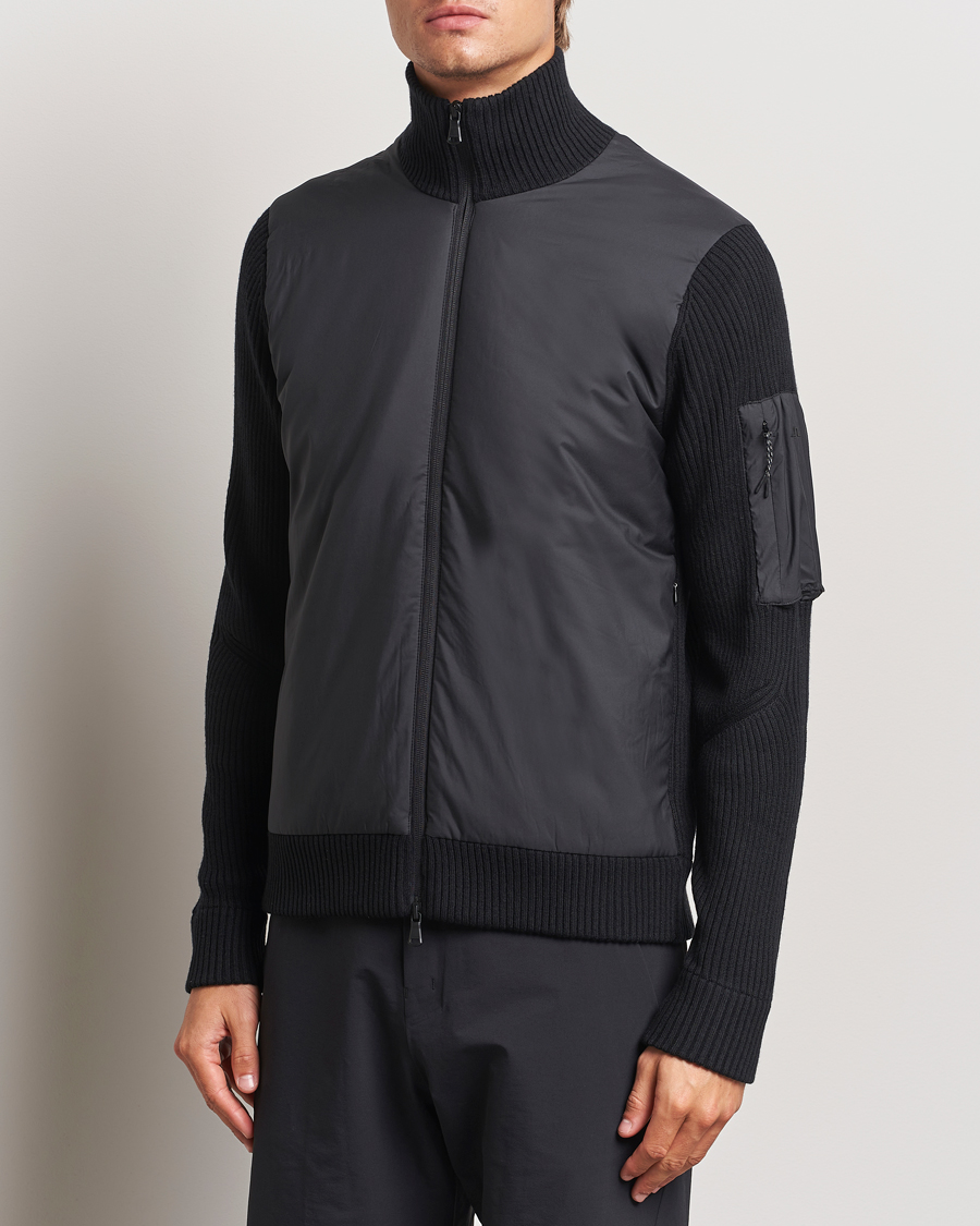 Herren | Jacken | J.Lindeberg | Beck Knitted Hybrid Jacket Black